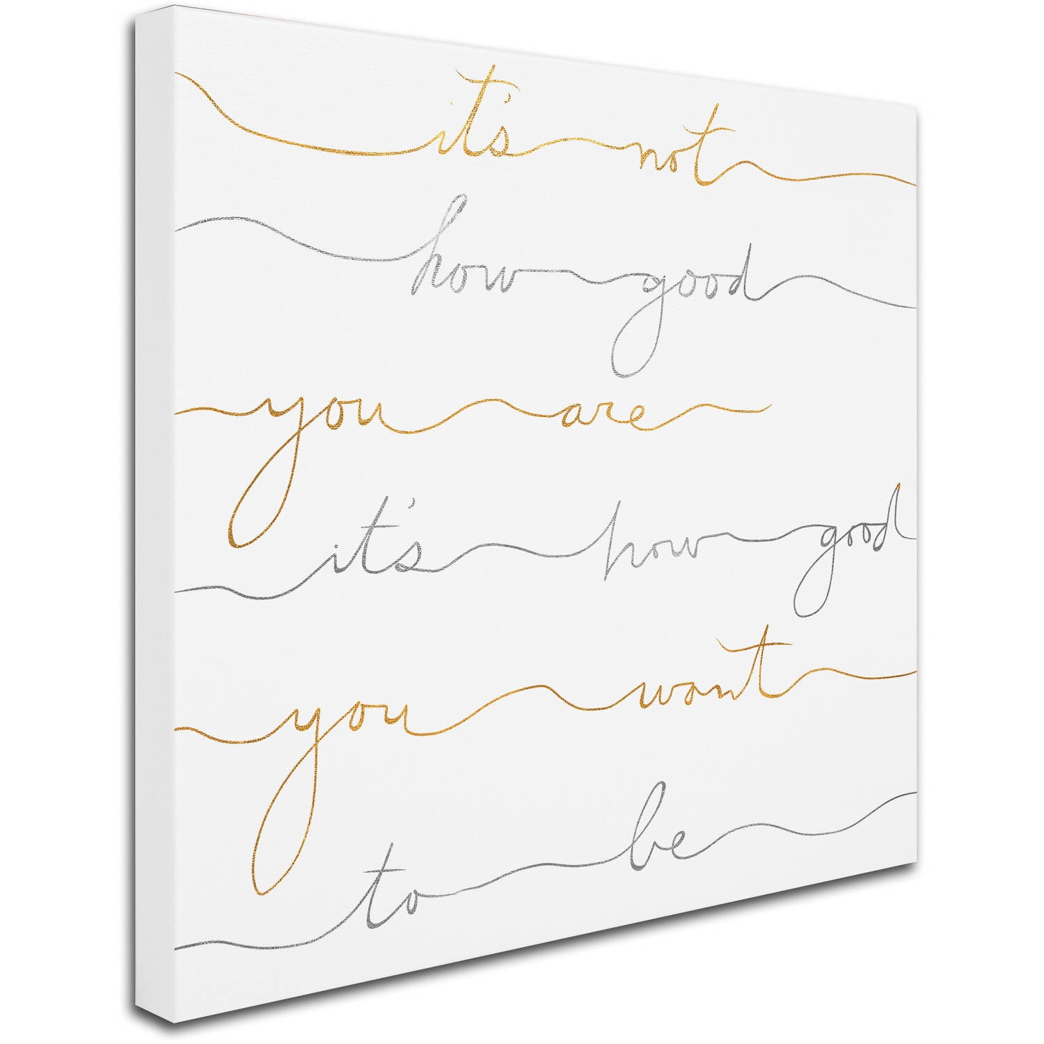 Trademark Fine Art "How Good Silver And Gold" Canvas Art by Lisa Powell Braun