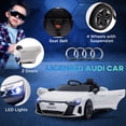 thumbnail image 4 of Aosom Kids Ride on Car with Remote Control, 12V 3.1 MPH Electric Car for Kids, Battery Powered Ride-on Toy for 37-60 Months with Music, Lights, White, 4 of 10