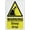 Warning Sign 2, variant on Cool Room Keep Door Closed Reflective Aluminum Sign - 8"x12", UV Protected, Waterproof, 4 Pre-Drilled Holes - Restaurant, Café, Food Factory, Cold Storage