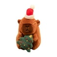 thumbnail image 2 of Christmas Capybara Plush Toy, 4.7" Capybara Stuffed Animal with Xmas Tree, Soft Cute Plushie, Perfect Christmas Gifts for Adults Friends, Ideal Christmas Decorations & Home Decor, 2 of 6