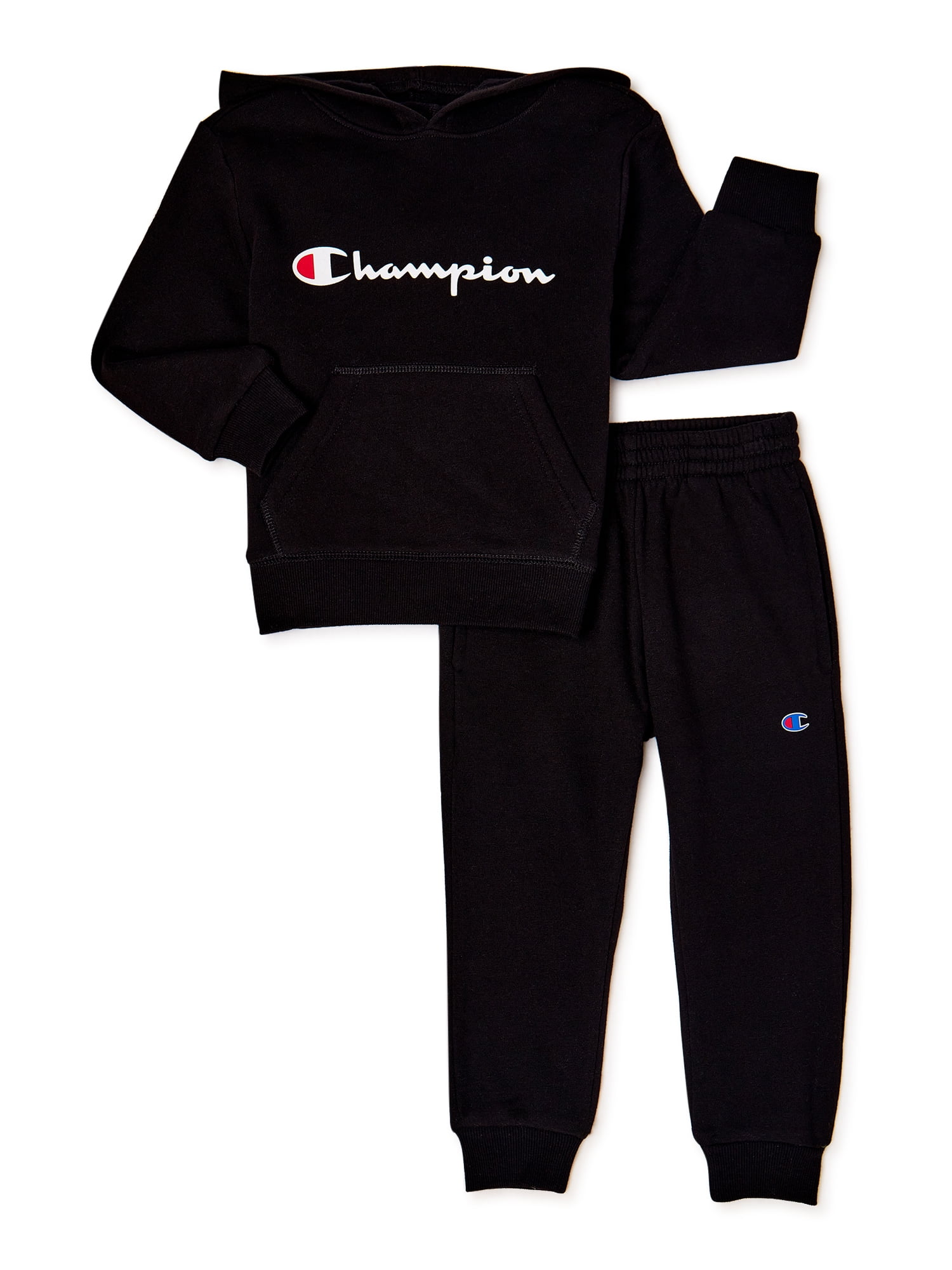 Champion Toddler Boys’ Matching Hoodie and Jogger Set, 2-Piece, Size 2T ...