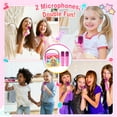 thumbnail image 5 of ATOPDREAM Karaoke Machine for Kids, Gifts for 4 5 6 7 8 9 Year Old Girls, Bluetooth Speaker with 2 Microphones, Birthday Easter Gifts for Kids, 5 of 7
