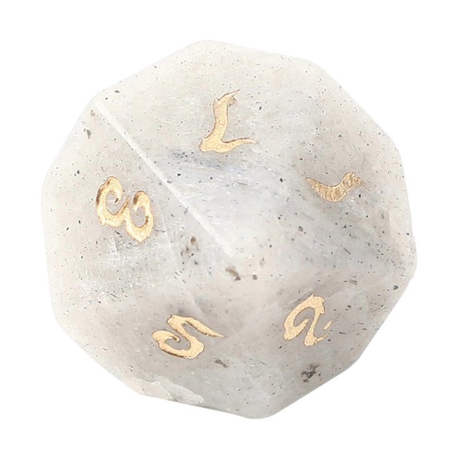 Dados de piedras preciosas naturales con diferentes números de caras, accesorios de juego, juguetes educativos, D10