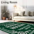 thumbnail image 2 of ODIKA 2'x3' Machine Washable Non-Slip Area Rug, Delightful Season Greetings Decorative Underfoot High Traffic Rug with Pad, Green, 630273, 2 of 8