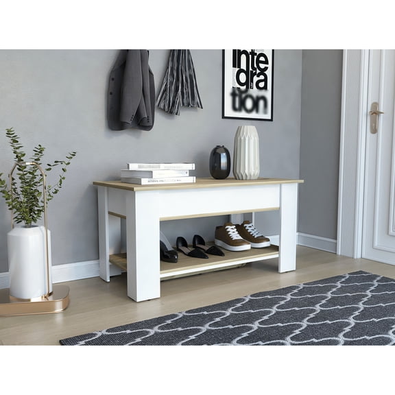 White Main Color - Sturdy Liftable Top - Closet or Bedroom Use - Organizes Small Items