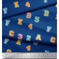 thumbnail image 3 of Soimoi Cotton Poplin Fabric Numbers & Alphabets Text Decor Fabric Printed Yard 56 Inch Wide, 3 of 3