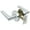 White, variant on Deltana Zplr3u26 Portmore Passage Door Lever, Bright Chrome