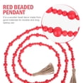 thumbnail image 3 of Himition 1Pc Christmas Decorative Beads String Tree Wooden Beads Decor Backdrop Pendant, 3 of 5