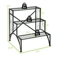 thumbnail image 3 of Topbuy Metal 3-Tier Plant Stand Flower Pot Plant Shelves Flower Pot Organizer Rack Suitable for Indoor & Outdoor, 3 of 5