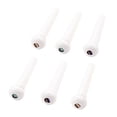 thumbnail image 4 of Eigraketly 6pcs Guitar Bridge String End Guitars Plastic Color Spare Nuts Part Nails Solid Music Peg Instrument Replacing Saddle Parts Type3 NO3 Eigraketly OD023202-00, 4 of 6