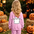thumbnail image 6 of Leey-World Girls Halloween Crewneck Sweatshirts Girls Funny Halloween Print Festival Pullover Sweatshirt Long Sleeve Fall Clothes, 6 of 9
