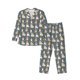 thumbnail image 1 of Balery Cartoon Bulldog 1 Pijama para Hombre de Dos Piezas con Manga Larga, Conjunto de Dormir y Descanso Suave con Bolsillos-Small, 1 of 7