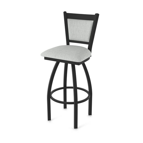 870 Hadleigh 36" Swivel Bar Stool with Black Wrinkle Finish and Graph Alpine Seat and Back