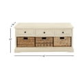 thumbnail image 4 of DecMode 42" x 20" White Wood Traditional Storage Unit, 4 of 10