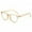 Brown, variant on TNOBHG Transparent Full-frame Glasses Blue Light Blocking Glasses Unisex View Strong Hinge Smooth Transparent with Brim Eye Protection Bluelight Glasses