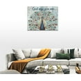 thumbnail image 5 of Peacock Canvas Wall Art Pictures Decor God Says You Are Bible Verse Painting Inspirational Quotes Prints Modern Artwork Framed Home Decoration for Bathroom Bedroom Living Room 16''''x12'''', 5 of 6