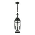 thumbnail image 5 of Matte Black Three Light Outdoor Hanging Lantern from the Montpelier Collection, 5 of 5