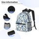thumbnail image 3 of Disketp Vintage Floral Birds Mochila Ligera Clásica con Múltiples Bolsillos, Mochila Casual para Hombre y Mujer, Ideal para Escuela, Trabajo y Viajes, 3 of 6