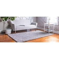 thumbnail image 2 of Unique Loom Davos Collection Modern Luxuriously Soft & Cozy Shag Area Rug, 10' 0 x 13' 0 Rectangular, Sterling, 2 of 2