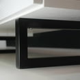 thumbnail image 6 of LeisureMod Rectangular TV Stand in MDF with Enclosed Cabinet and Drawers and Powder-Coated Steel Metal Legs for Modern Home, Living Room Avery Collection in White, 6 of 11