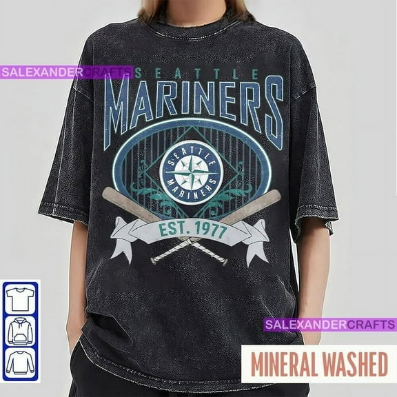 Seattle Baseball Sweatshirt, Seattle baseball EST 1977 tee, Baseball Fan Tee