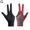 Full finger black and red, variant on Fitness Waistband with Silver Ion Coating, Polyester & Rubber, 43.3 x 8 inch, 1 Count