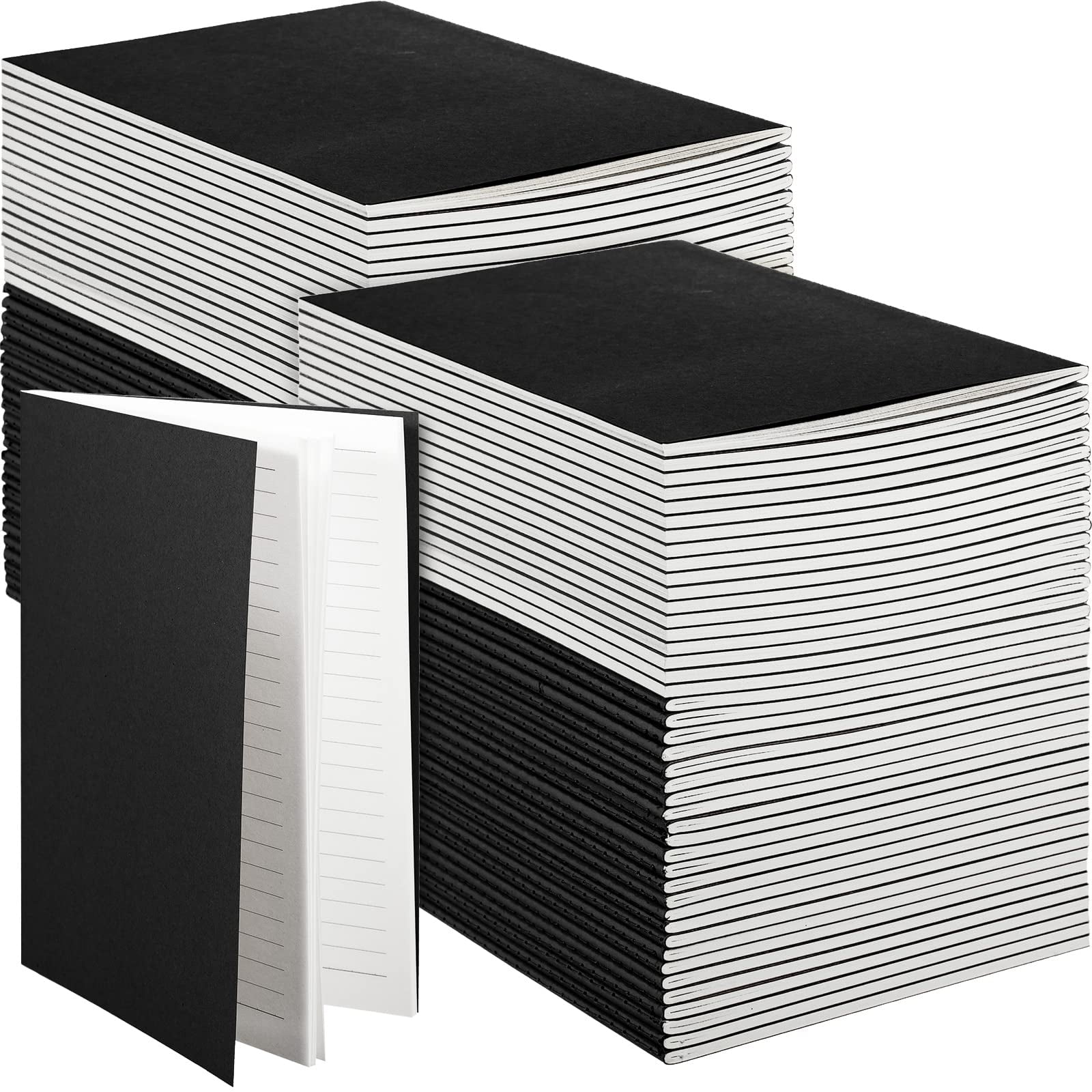 A5 Journals Notebooks Bulk Lined | Kraft Softcover Small Notebooks 5.5 Inch x 8.3 Inch Notepads with 60 Page 30 Sheet for Writing Sketch Travel Office Supplies