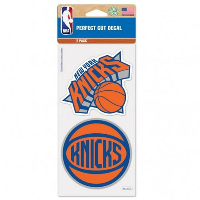 New York Knicks Décalcomanie 4x4 Coupe Parfaite Ensemble de 2