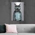 thumbnail image 6 of Luxe Metal Art 'Cool Cat' by Nicklas Gustafsson, Metal Wall Art, 24"x36", 6 of 7