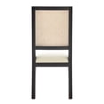 thumbnail image 4 of NPD Furniture Dover Faux Leather Dining Side Chair in Beige (Set of 2), 4 of 16