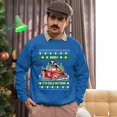 thumbnail image 5 of Christmas Sweatshirt, Funny Baby It's Cold Outside Christmas Sweatshirt, Cows in a Truck Ugly Sweater, Festive Crewneck for Holiday Parties & Gifts, 5 of 5