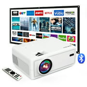 GROVIEW Mini Projector with Bluetooth, 1080P HD and 240" LCD Display Supported Portable Projector, Movie Projector with 100” Projector Screen, Compatible with Fire Stick, HDMI, VGA, USB - Best Reviews Guide
