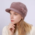 thumbnail image 2 of iHPH7 Womens Hats with Brim Winter Accessories for Women Womens Beanie Hats Winter Beanies for Women Wool Hats for Men Winter Caps for Women Winter Beanie Purple One Size, 2 of 9