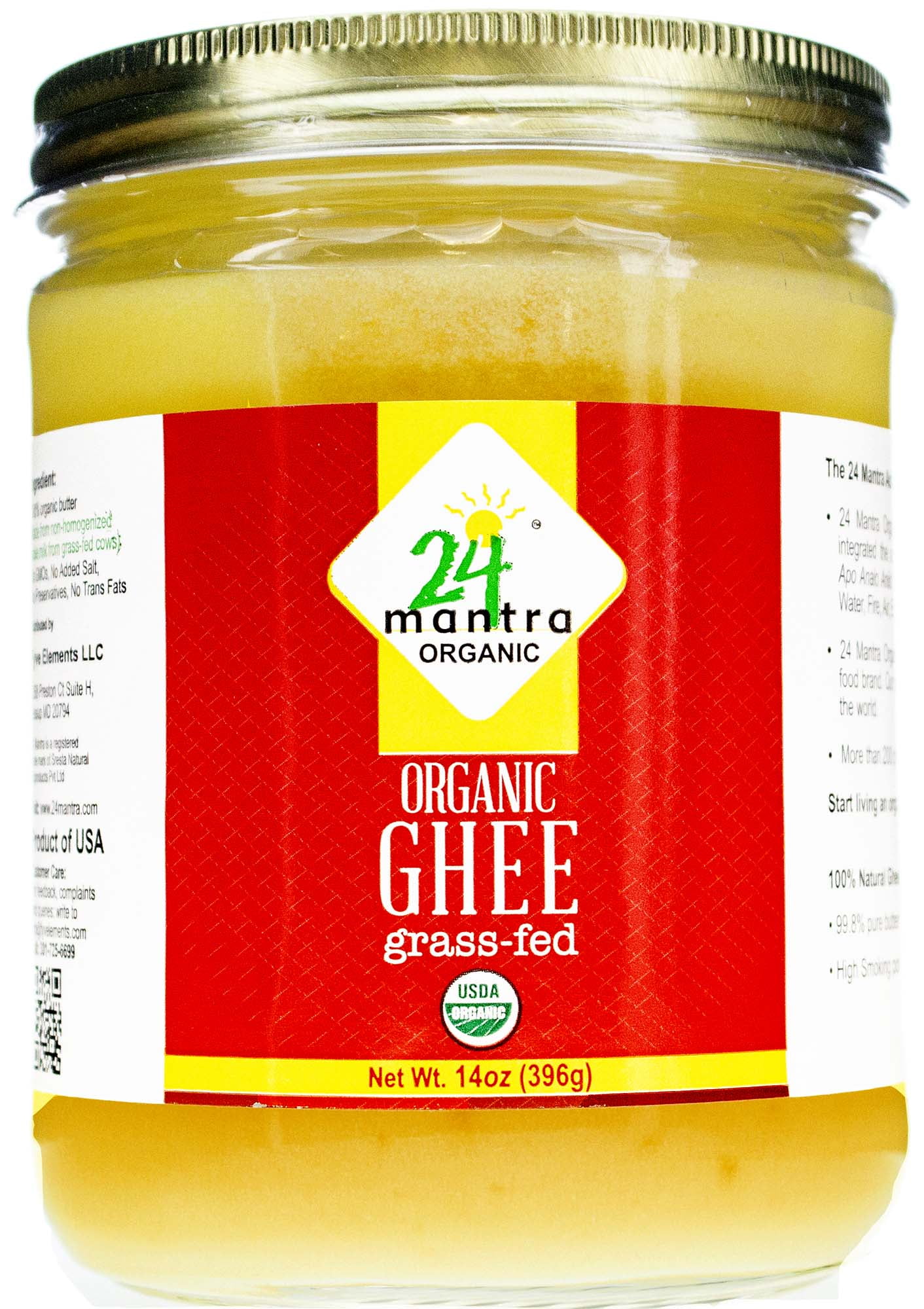24 Mantra Organic Ghee Grass-fed