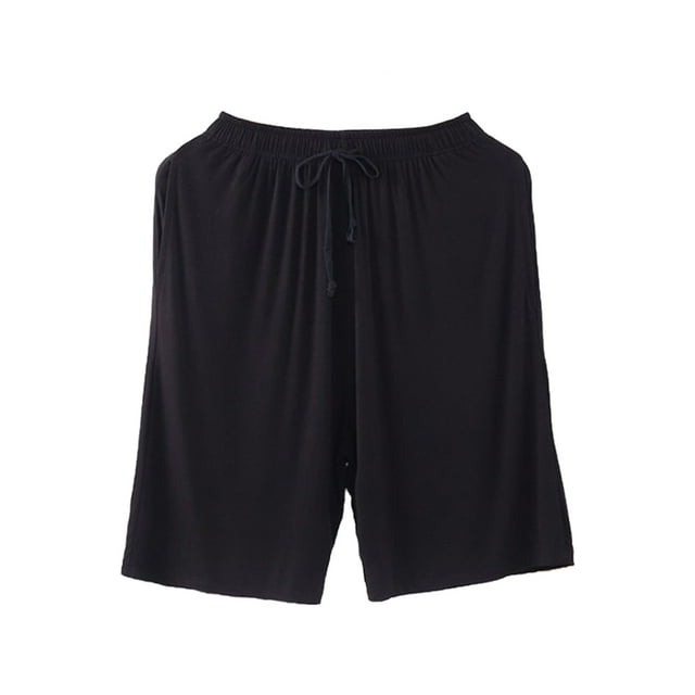 Summer Male Pyjamas Bottoms Shorts Home Hotel Breathable Home Dormitory Loose Short Pants Comfortable Soft Adjustable Elastic Sleeping XXL