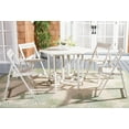 thumbnail image 2 of SAFAVIEH Kerman Outdoor Patio 5 Piece Foldable Dining Set, White, 2 of 12