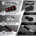thumbnail image 2 of Yes4All 66 lbs Cement Adjustable Dumbbell, 2 of 5