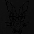 thumbnail image 3 of CafePress - Cute Hipster Easter Bunny Sweatshirt - Zip Hoodie, Classic Hooded Sweatshirt with Metal Zipper, 3 of 4