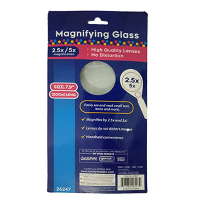 Highly Polished Pocket Magnifying Glass Magnification 2 2.5 English  Sterling Silver 2.5 x 2 x 5