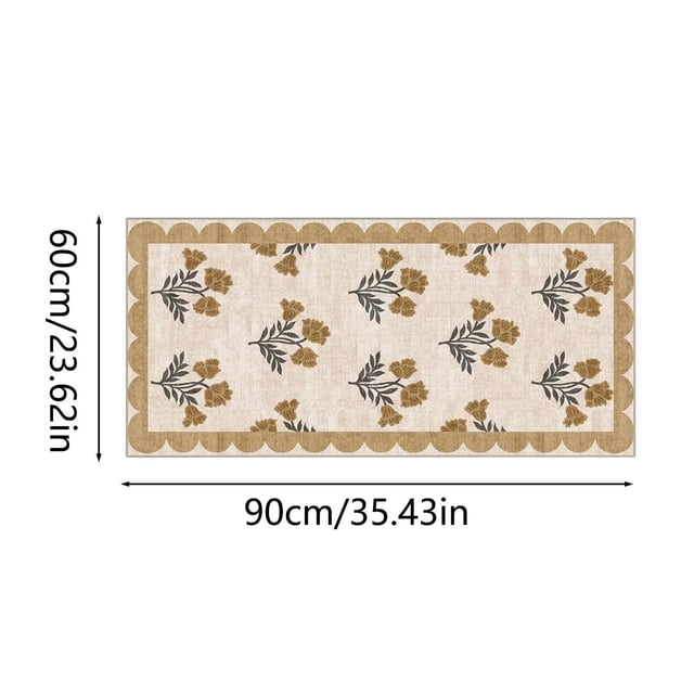 Home Entryway Doormat Floral Pattern Non Slip Door Mat Dirt Trapping Absorbent Floor Rug Durable Washable Welcome Mat Indoor Outdoor Use For Front Door Porch Hallway Garage Laundry Room Home Use