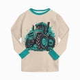 thumbnail image 6 of TOWED22 Toddler Baby Girl Boy Clothing Set 2 Piece Long Sleeve Graphic T Shirt and Pull on Pants Soft Cotton Print Fall Winter Outfits Clothes(Beige,2-3 Y), 6 of 6