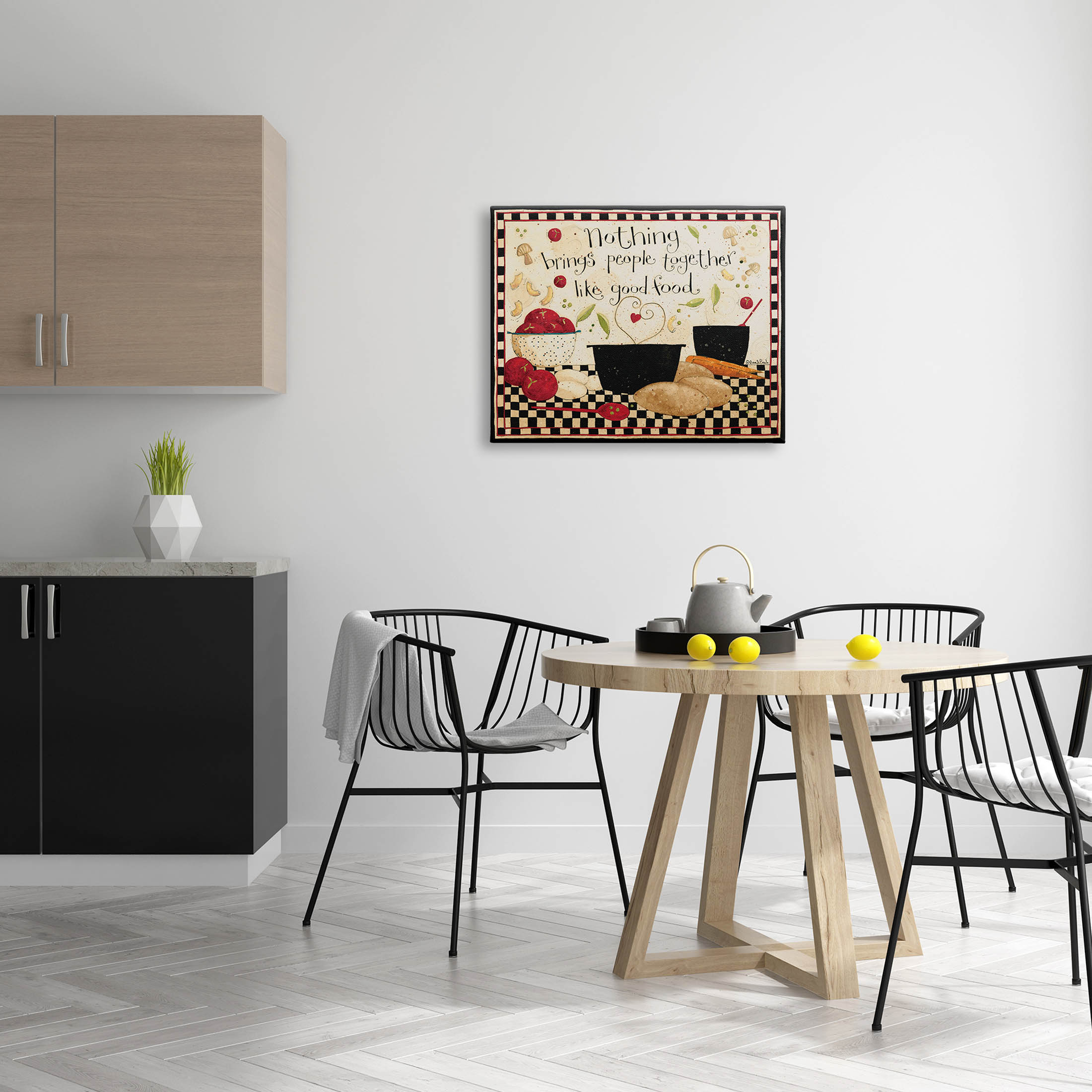 Good Food Brings People Together Phrase Food & Beverage Graphic Art Gallery Wrapped Canvas Print Wall Art