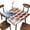 American Flag, variant on Spandex Stretch Tablecloth Palm Leaves and Parrots Vector Tropical Fit for Square Table 36"x36",Folding Table Covers for Indoor Outdoor Events Style27