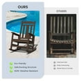 thumbnail image 4 of LOYALICE Outdoor High Back Porch Rocking Chair Set of 2,HDPE Oversized Adirondack Slat Rocker Chairs for Patio,Garden,Lawn,Balcony,Coffee, 4 of 9