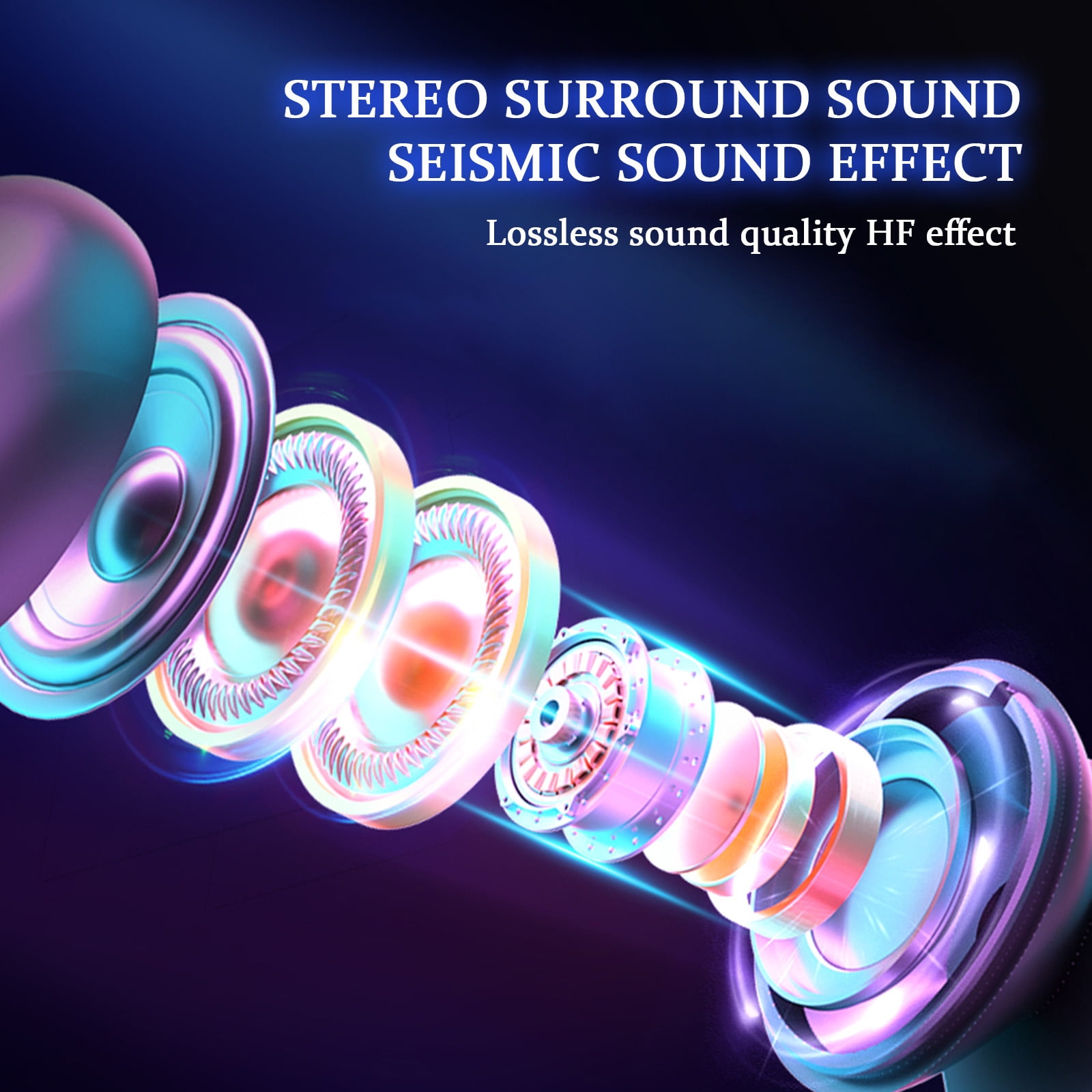 Wireless Earbuds 75hrs Bluetooth 5.3 Headphone Sport, 2026 Bluetooth Earbuds Stereo Deep Bass Over Ear Bud with Earhooks, ENC Noise Cancelling Mic, IPX7 Waterproof Earphone(Silver)