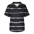 thumbnail image 1 of Lolmot T-Shirt Décontracté pour Femmes, Mode, Grande Taille, Imprimé, Col en V, Manches Courtes, 1 of 3