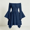 thumbnail image 3 of Renaissance Costume Women Pirate Outfit Ren Fairy Dress Bell Sleeve Halloween Costumes, 3 of 10