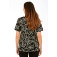 thumbnail image 3 of Jessica London Women's Plus Size Stretch Cotton Cuff Tee, 3 of 5