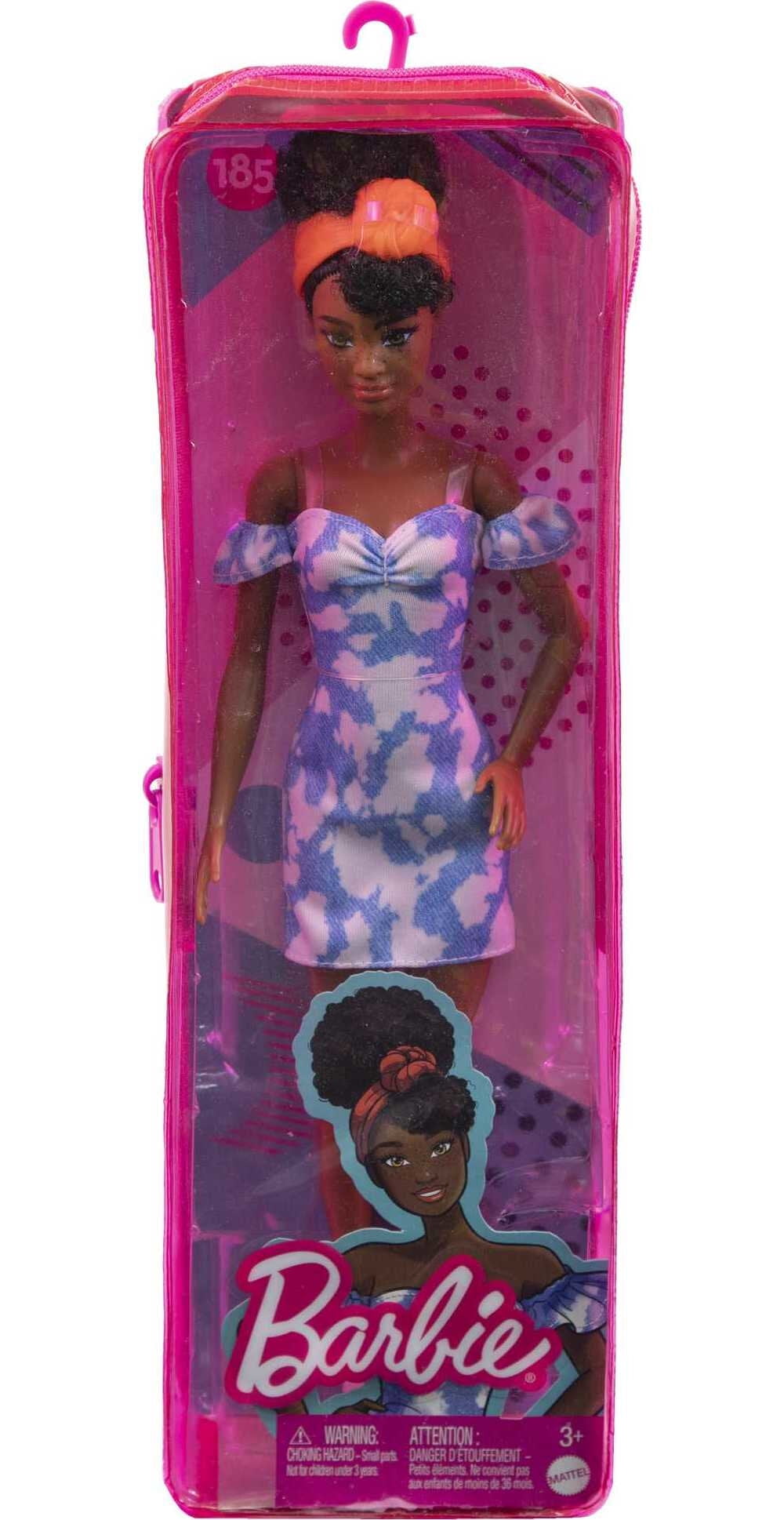 Barbie Fashionistas Doll #185, Black Up-do Hair, Off