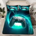 thumbnail image 2 of Castle Fairy Kids Boys Black Gamepads Queen Sheet Sets,Video Game Bed Set, 2 of 7